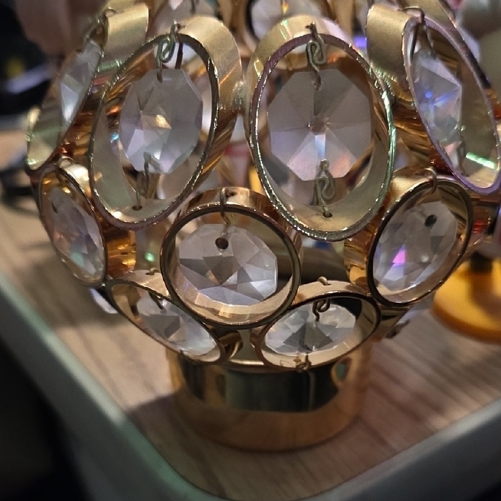 Vintage Weinfurtner 24 Karat Gold Plated and Faceted